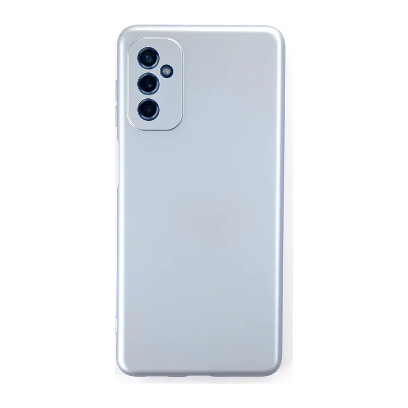 Samsung Galaxy M52 5G Kılıf Nano içi Kadife Silikon - Sky Blue