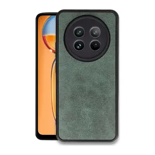 Realme 12 5G Kılıf Aras Deri Kapak - Koyu Yeşil