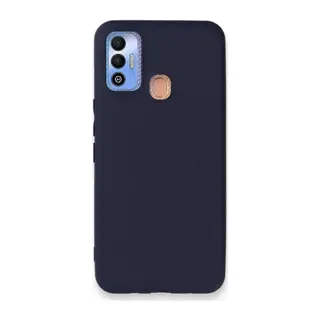 Tecno Spark 7T Kılıf First Silikon - Lacivert