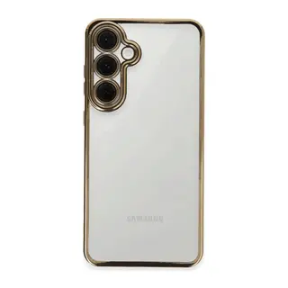 Samsung Galaxy S24 FE Kılıf Razer Lensli Silikon - Gold