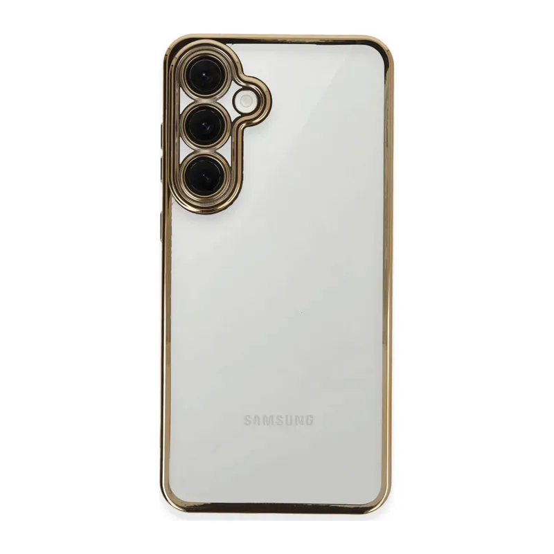 Samsung Galaxy S24 FE Kılıf Razer Lensli Silikon - Gold