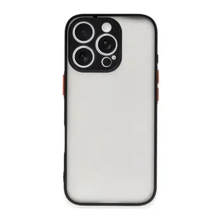 Apple iPhone 16 Pro Max Kılıf Montreal Silikon Kapak - Siyah