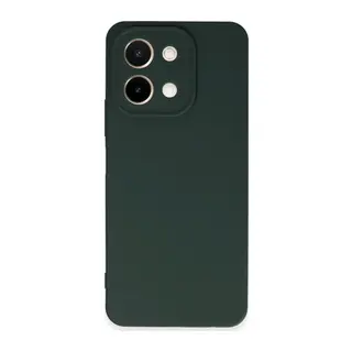 Vivo Y28 Kılıf First Silikon - Koyu Yeşil