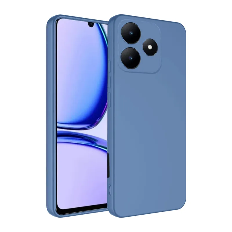 Realme C61 Kılıf First Silikon - Mavi