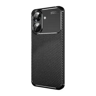 Realme Note 60 Kılıf Auto Focus Karbon Kapak - Siyah