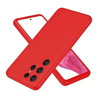 Samsung Galaxy S25 Ultra Kılıf First Silikon - Kırmızı