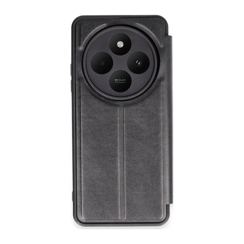 Xiaomi Redmi 14C Kılıf Flip Cover - Siyah