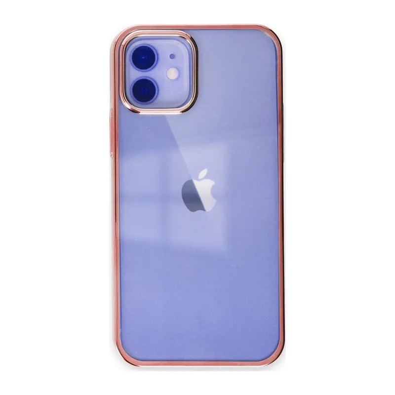 Apple iPhone 12 Kılıf Element Silikon - Pembe