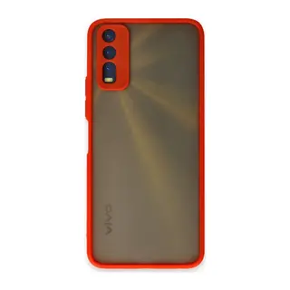 Vivo Y11S Kılıf Montreal Silikon Kapak - Kırmızı