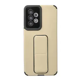 Samsung Galaxy A33 5G Kılıf Mega Standlı Silikon - Gold
