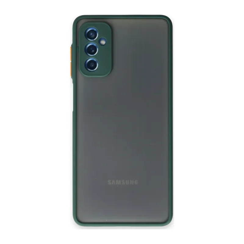 Samsung Galaxy M52 5G Kılıf Montreal Silikon Kapak - Yeşil