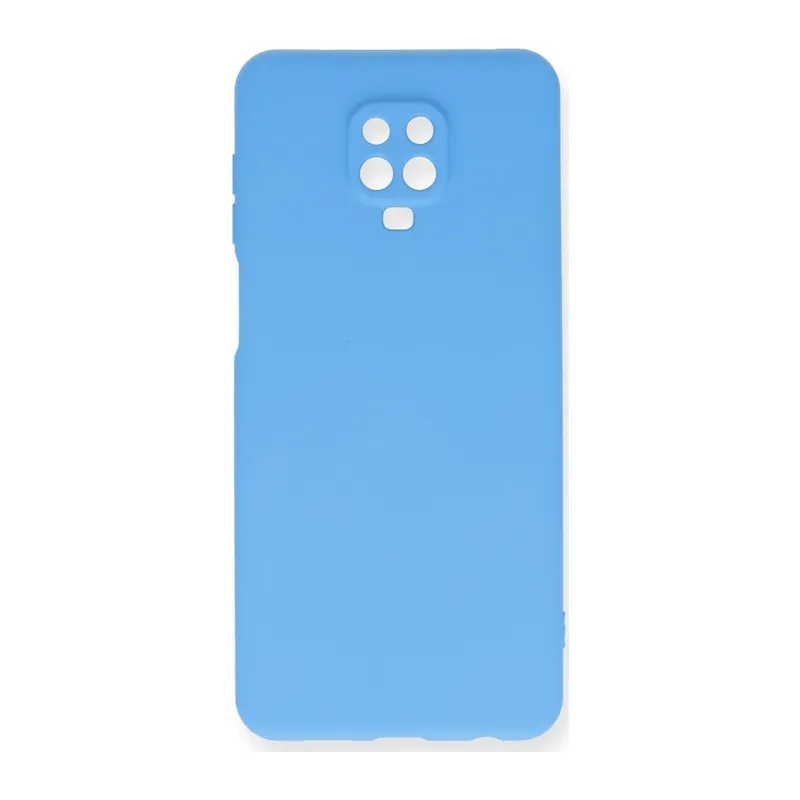 Xiaomi Redmi Note 9 Pro Kılıf Nano içi Kadife Silikon - Mavi