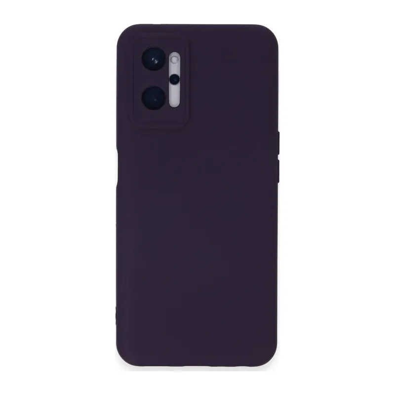 Realme 9i 4G Kılıf Nano içi Kadife Silikon - Mor