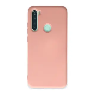 Xiaomi Redmi Note 8 Kılıf Nano içi Kadife Silikon - Pudra