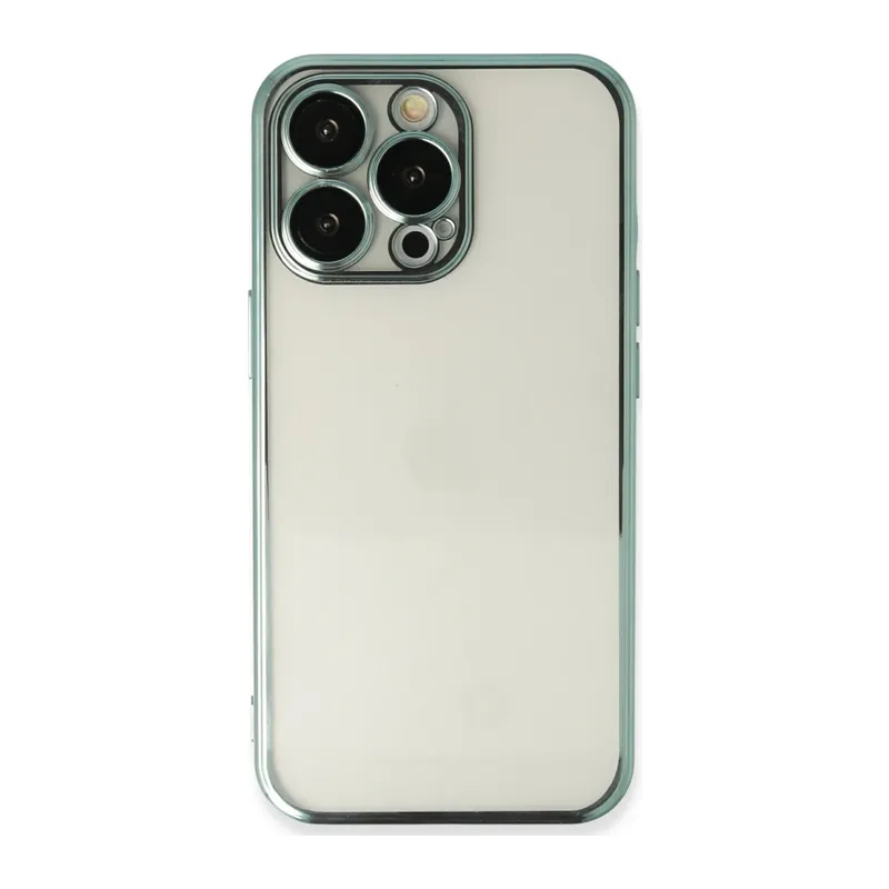 Apple iPhone 14 Pro Max Kılıf Razer Lensli Silikon - Yeşil