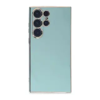 Samsung Galaxy S23 Ultra Kılıf Volet Silikon - Açık Yeşil