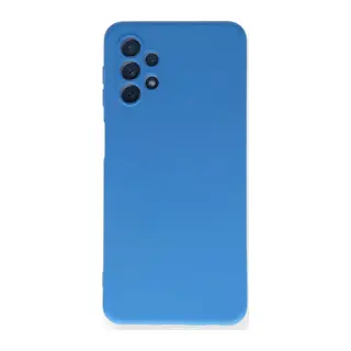 Samsung Galaxy A52 Kılıf Nano içi Kadife Silikon - Mavi