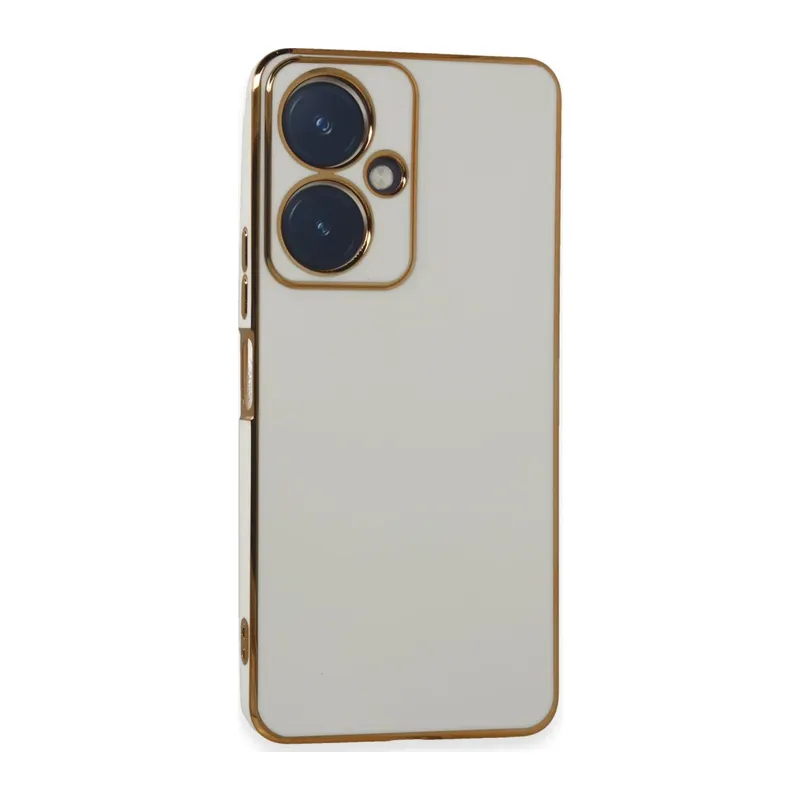 Vivo Y27 Kılıf Volet Silikon - Beyaz