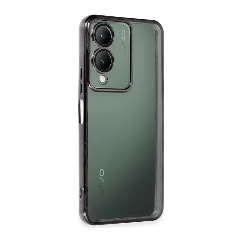 Vivo Y17S Kılıf Razer Lensli Silikon - Siyah