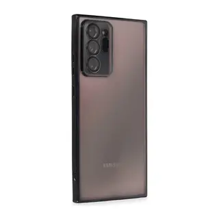 Samsung Galaxy Note 20 Ultra Kılıf Razer Lensli Silikon - Siyah