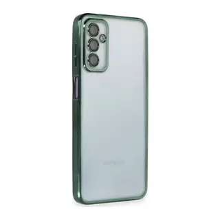 Samsung Galaxy M23 Kılıf Razer Lensli Silikon - Yeşil