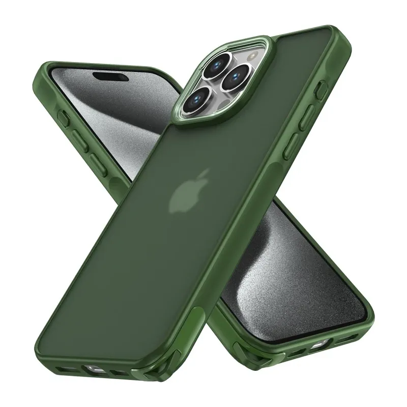 Apple iPhone 14 Pro Kılıf Elegant Kapak - Yeşil