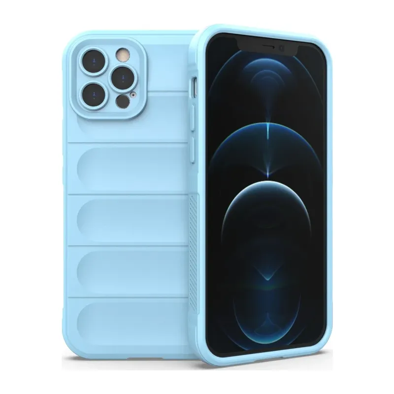Apple iPhone 12 Pro Kılıf Optimum Silikon - Sky Blue