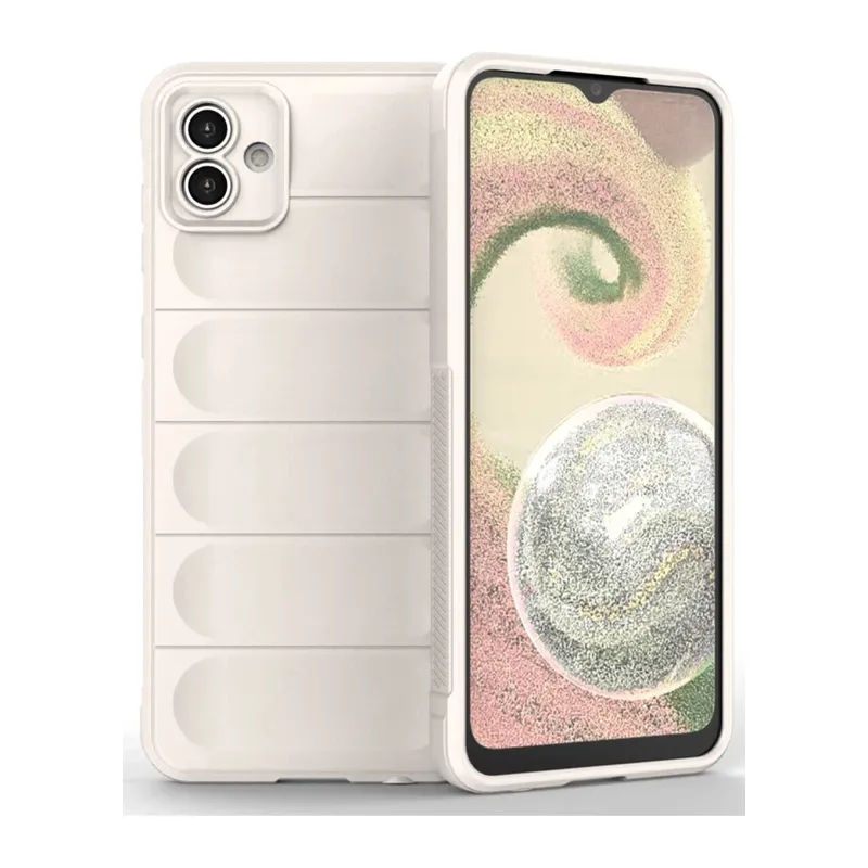 Samsung Galaxy A04 Kılıf Optimum Silikon - Krem
