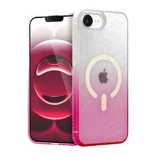 Apple iPhone 16E Pummel Shiny Magsafe Kapak - Pembe