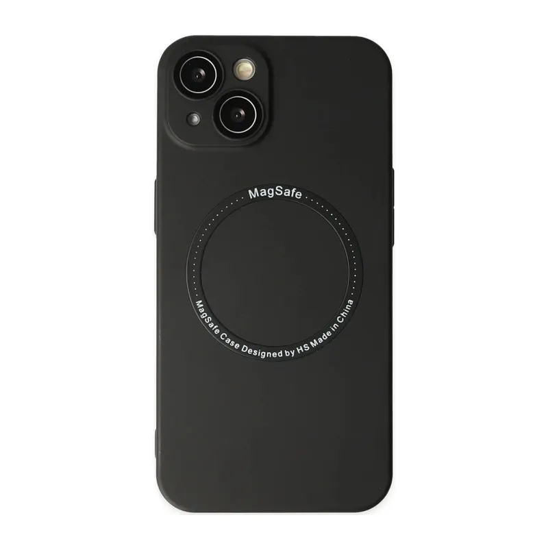 Apple iPhone 14 Plus Kılıf Jack Magneticsafe Lens Silikon - Siyah