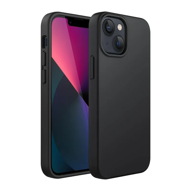 Apple iPhone 14 Plus Kılıf First Silikon - Siyah