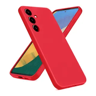 Samsung Galaxy A36 Kılıf Nano içi Kadife Silikon - Kırmızı
