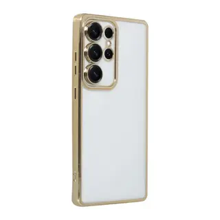 Samsung Galaxy S25 Ultra Kılıf Razer Lensli Silikon - Gold