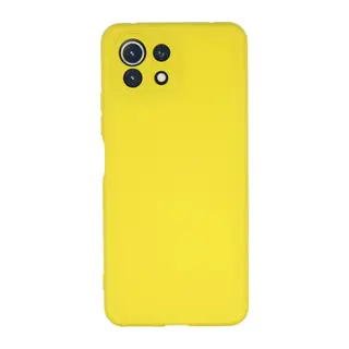 Xiaomi Mİ 11 Lite Kılıf Nano içi Kadife Silikon - Sarı