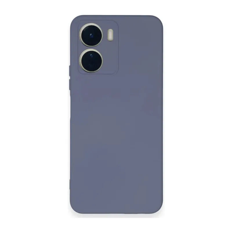 Vivo Y16 Kılıf Nano içi Kadife Silikon - Gri