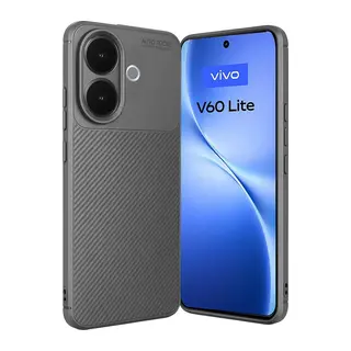 Vivo V60 Lite Auto Focus Karbon Kapak - Gri