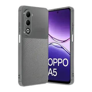 Oppo A5 4G Auto Focus Karbon Kapak - Gri
