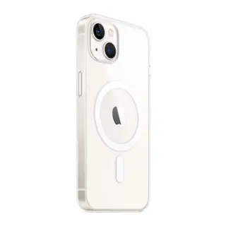 Apple iPhone 14 Kılıf Magneticsafe Şeffaf Silikon - Şeffaf