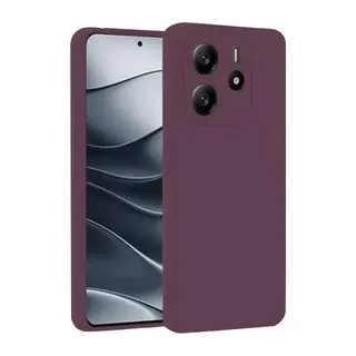 Xiaomi Redmi Note 14 4G Kılıf First Silikon - Mürdüm