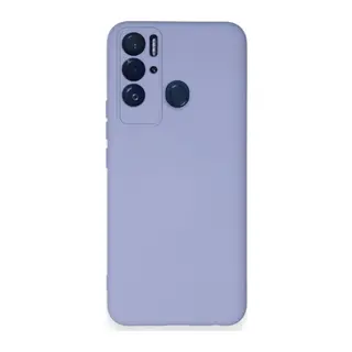 Tecno Pova Neo Kılıf Nano içi Kadife Silikon - Lila