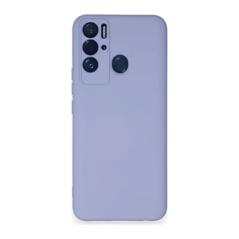 Tecno Pova Neo Kılıf Nano içi Kadife Silikon - Lila