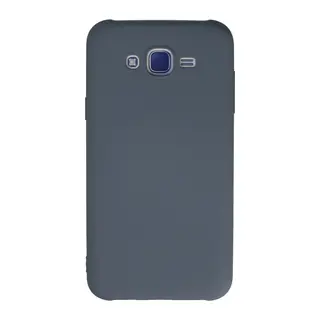 Samsung Galaxy J7 Kılıf Nano içi Kadife Silikon - Gri