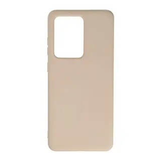 Samsung Galaxy S20 Ultra Kılıf Nano içi Kadife Silikon - Pudra