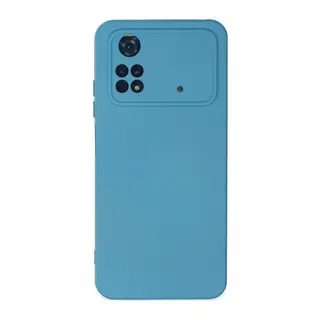 Xiaomi Poco M4 Pro 4G Kılıf Nano içi Kadife Silikon - Mavi