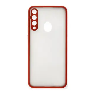 Huawei Y6P Kılıf Montreal Silikon Kapak - Kırmızı