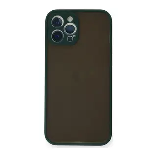 Apple iPhone 12 Pro Kılıf Montreal Silikon Kapak - Yeşil