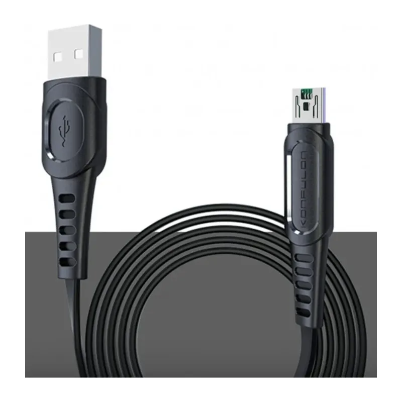 Konfulon DC24 Micro USB Kablo 1.2M 4A - Siyah