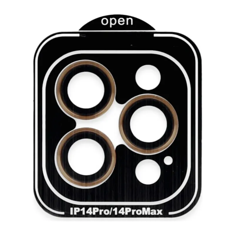 Joko Apple iPhone 14 Pro Max PVD Metal Kamera Lens - Turuncu