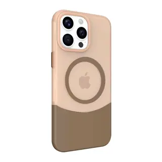 Joko Apple iPhone 15 Pro PC Suit Magsafe Kapak - Kahverengi