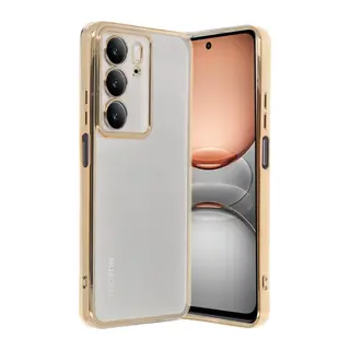 Realme C75 4G Kılıf Razer Lensli Silikon - Gold